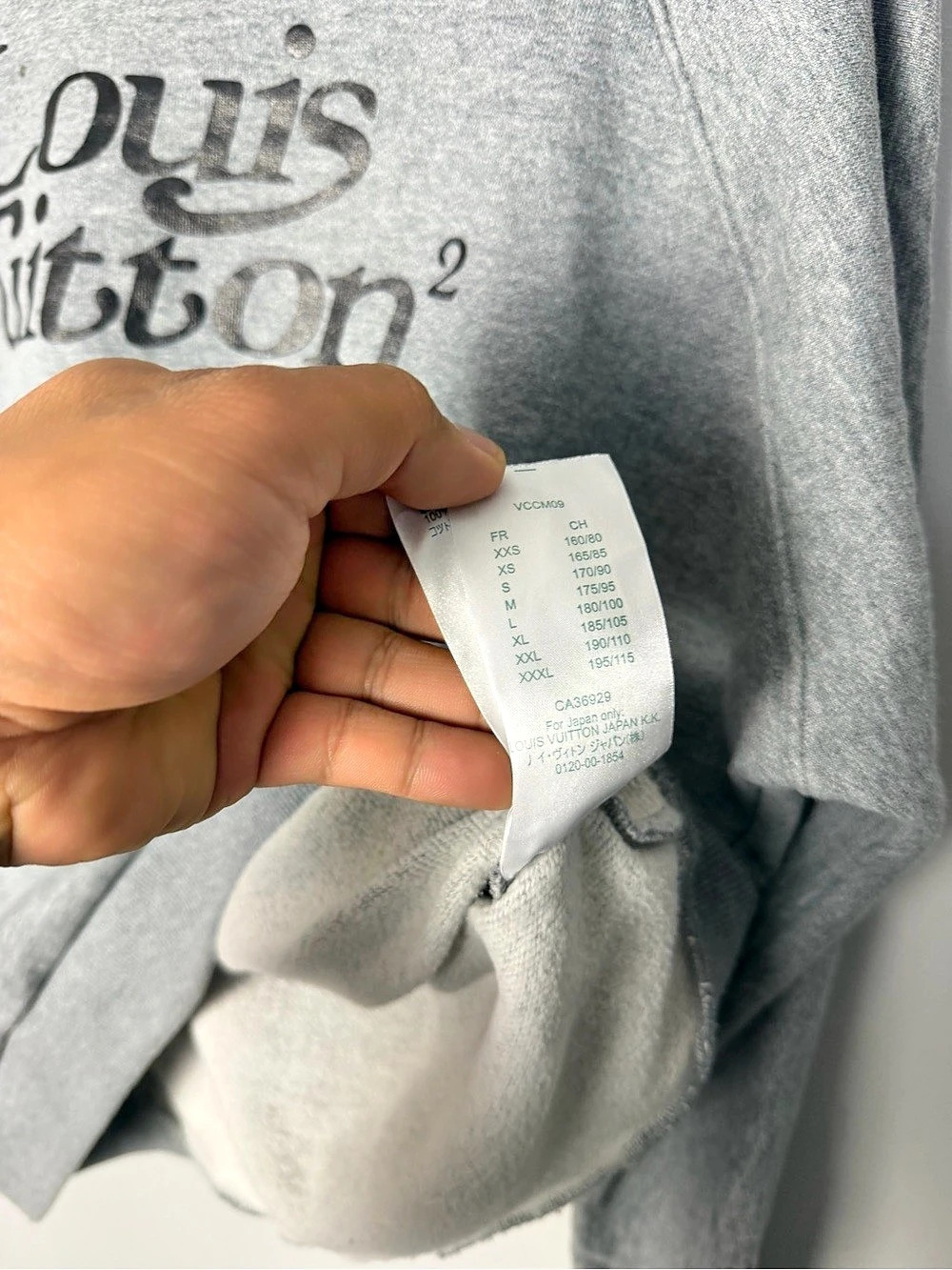 Louis Vuitton x Nigo Squared LV Sweatshirt Gray Medium - Picture 10 of 10